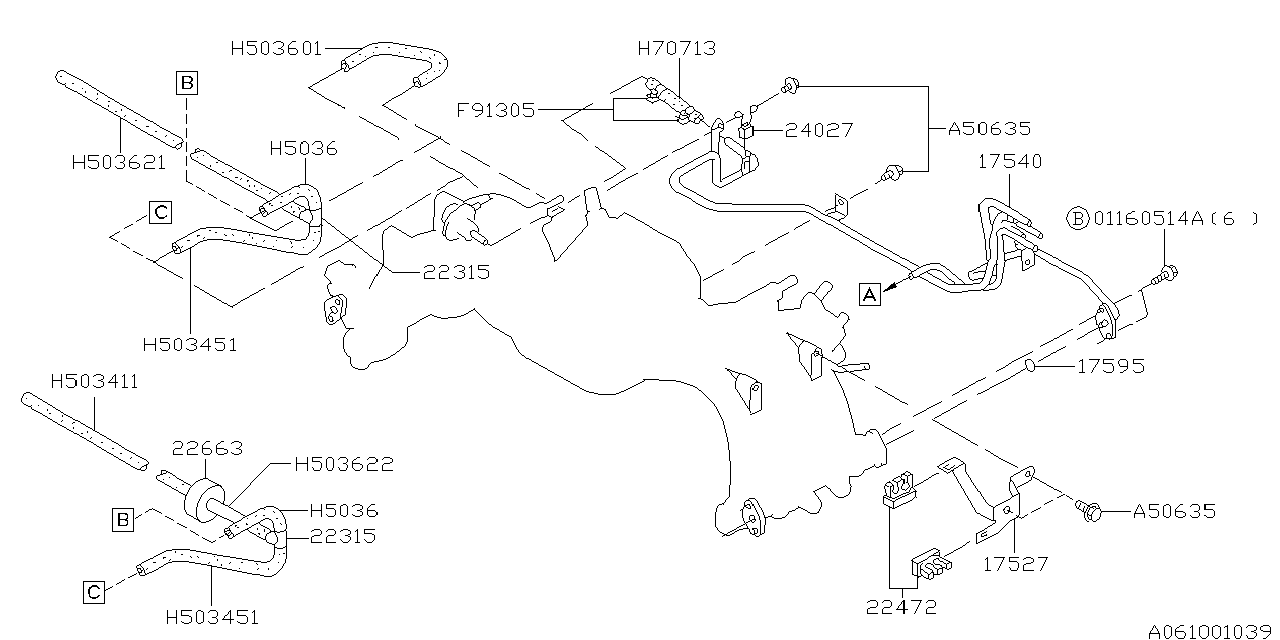 FUEL PIPE Diagram