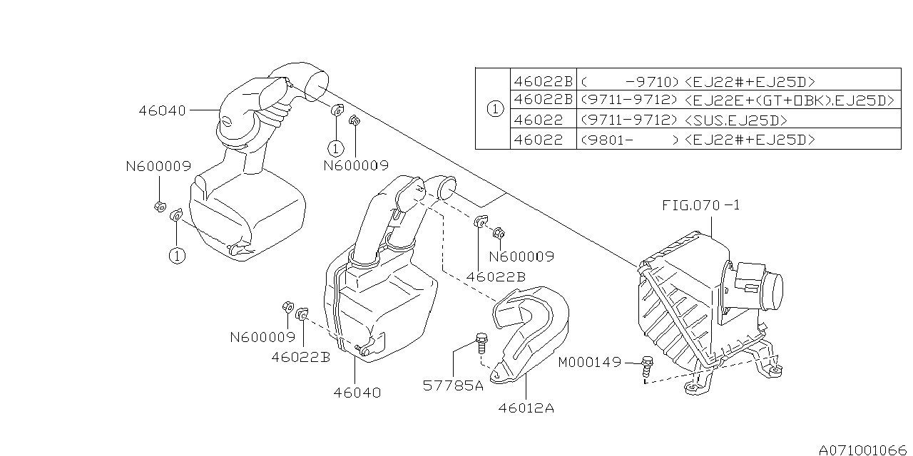 Diagram AIR INTAKE for your 2014 Subaru Tribeca   