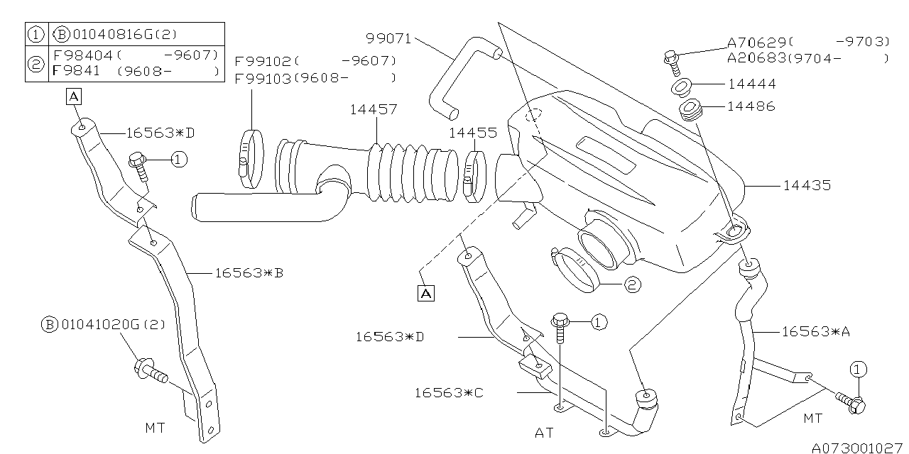 Diagram AIR DUCT for your 2014 Subaru Impreza   