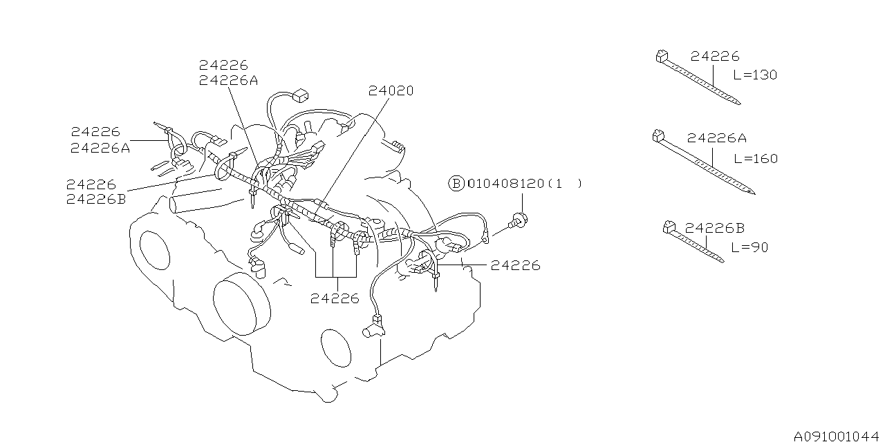 Diagram ENGINE WIRING HARNESS for your 2018 Subaru WRX Base  