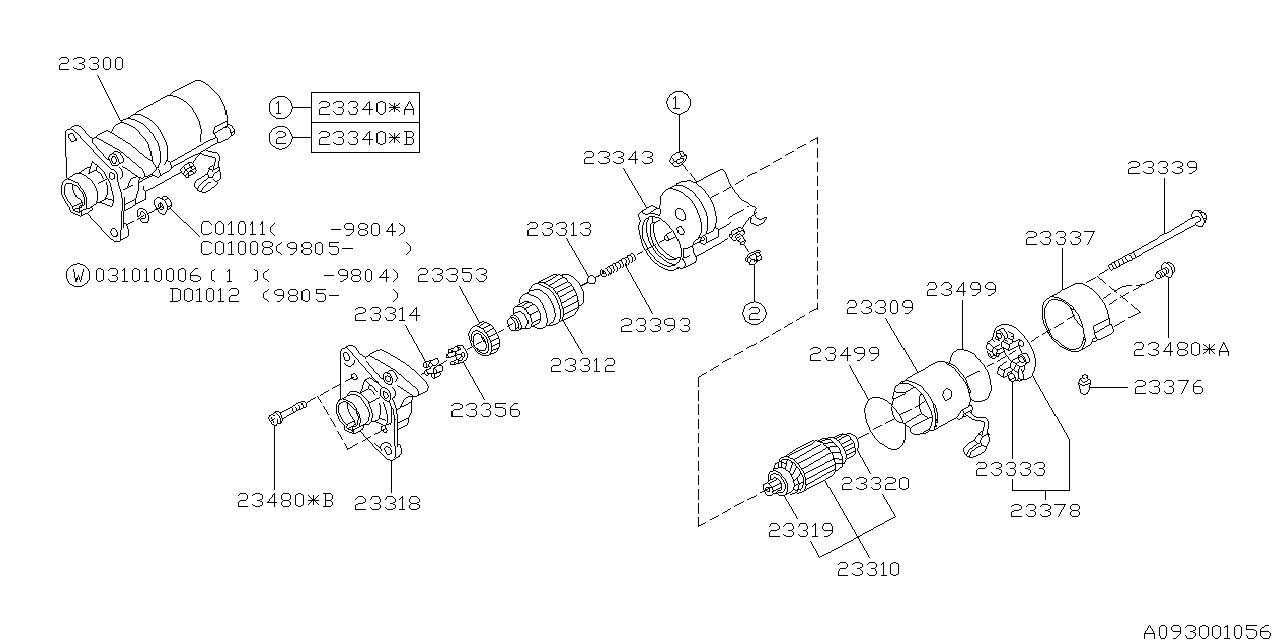 Diagram STARTER for your 2019 Subaru WRX   