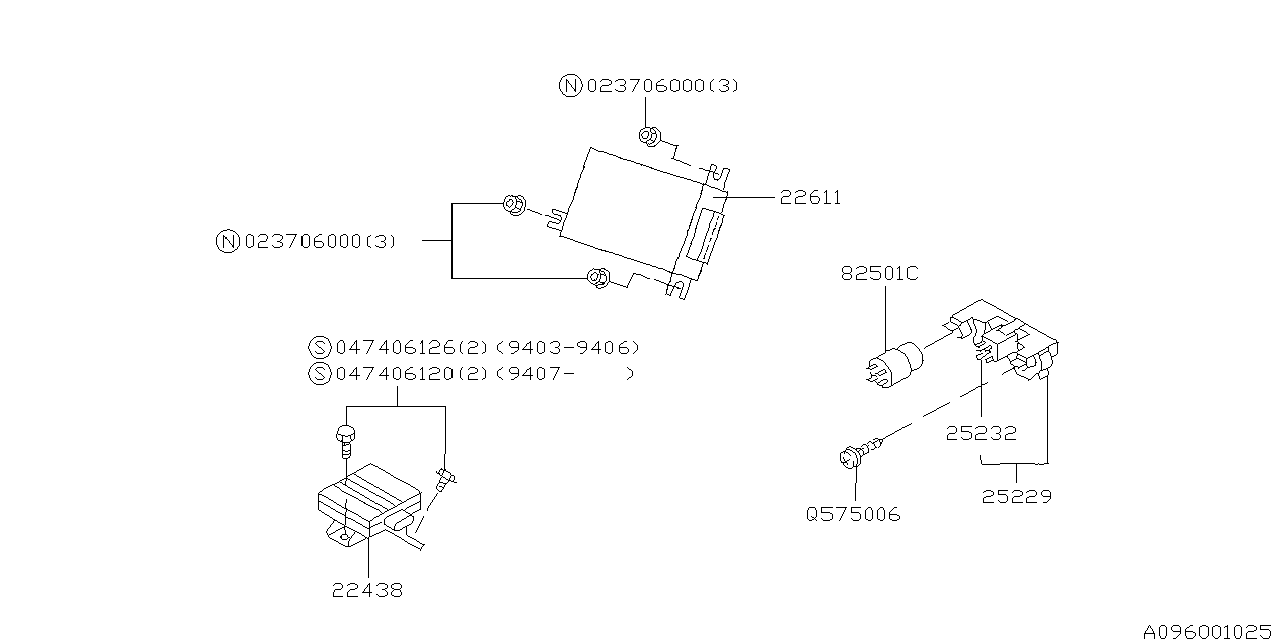 RELAY & SENSOR (ENGINE) Diagram