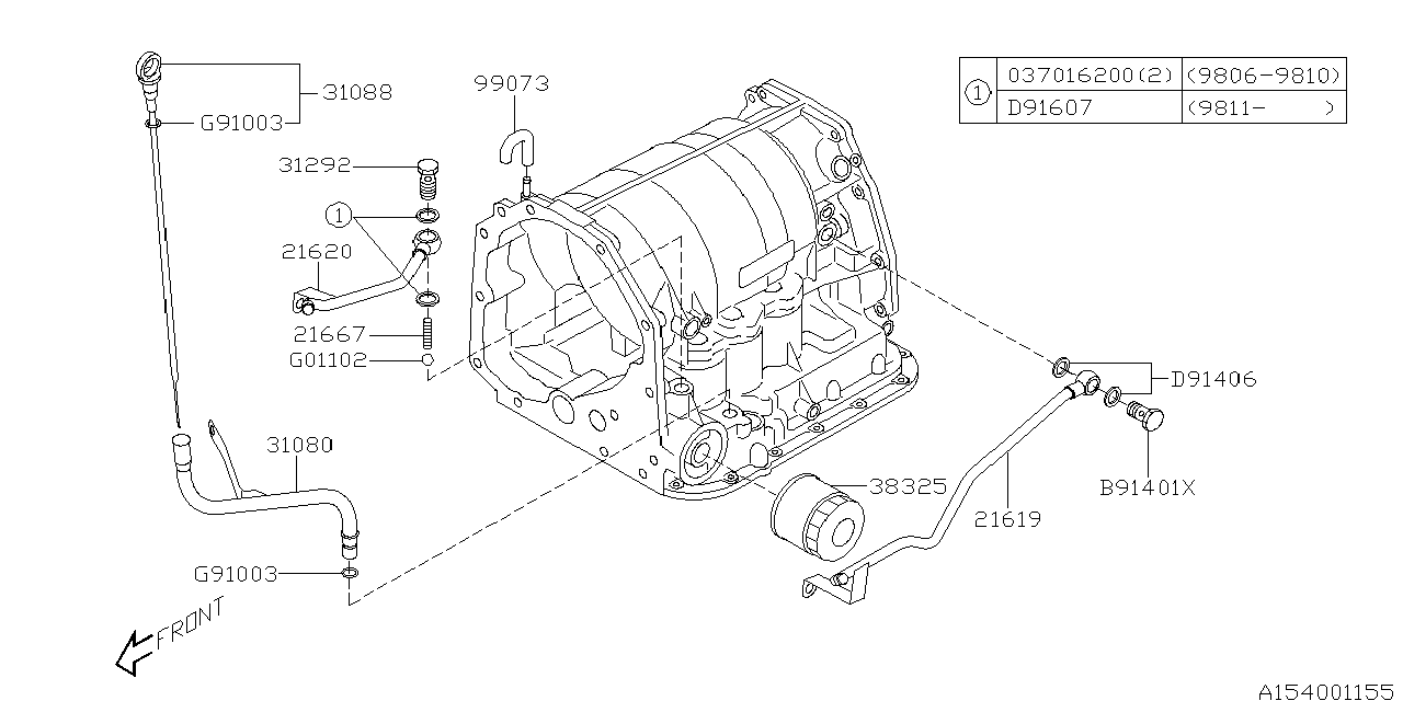 AT, TRANSMISSION CASE Diagram