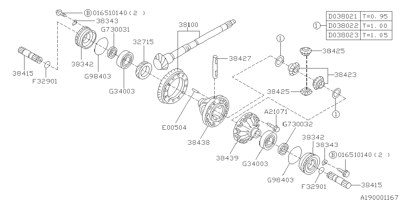 DIFFERENTIAL (TRANSMISSION) Diagram