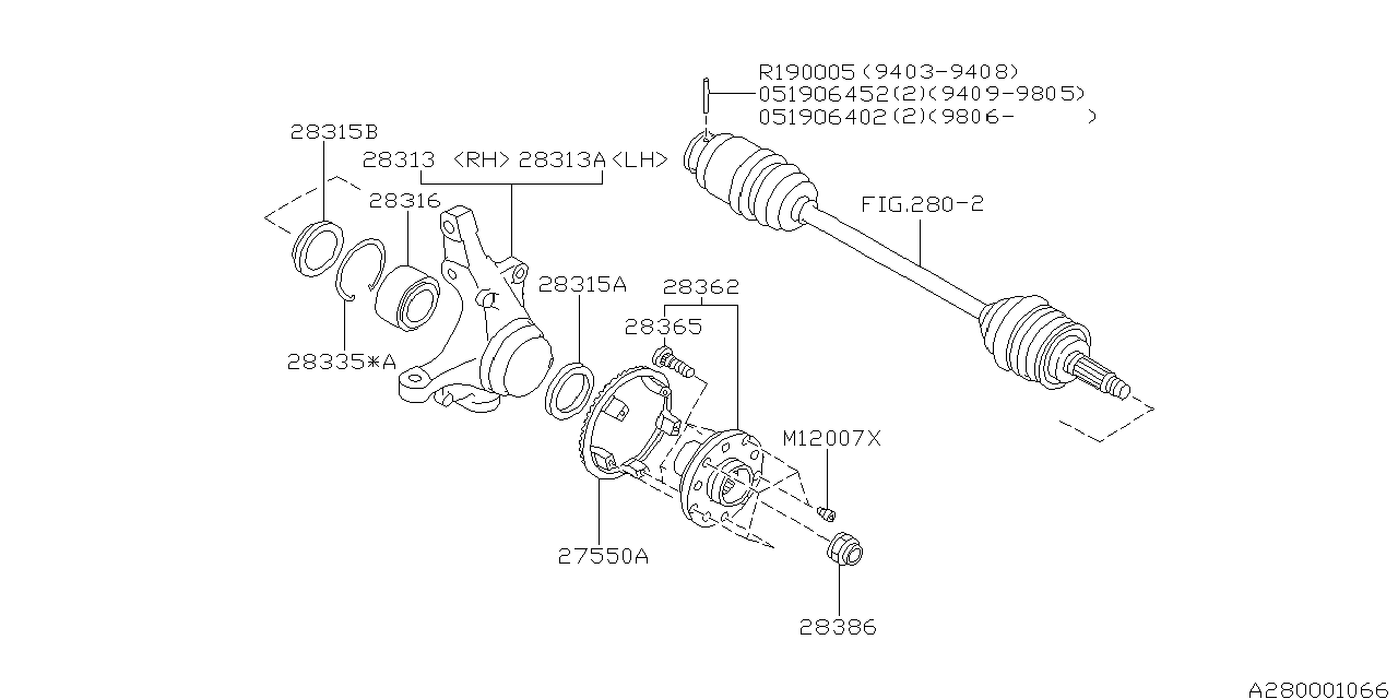 FRONT AXLE Diagram