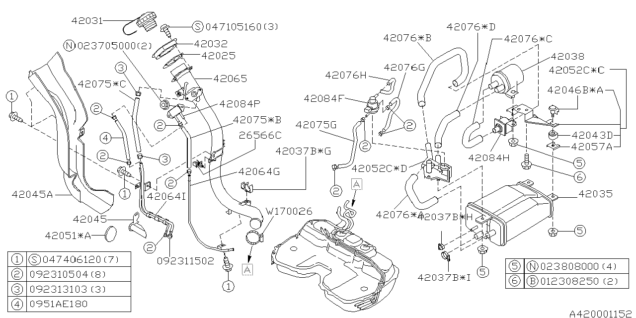 Diagram FUEL PIPING for your 2007 Subaru Impreza   