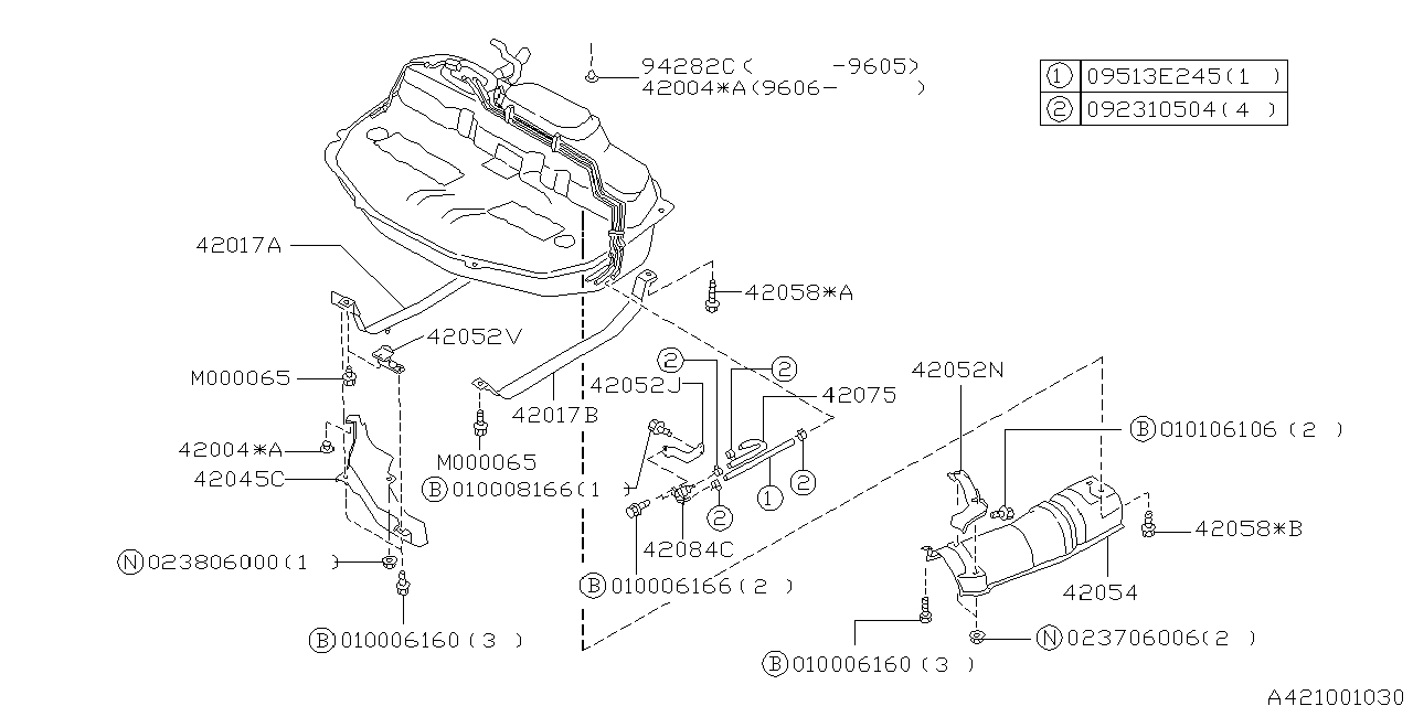 Diagram FUEL TANK for your Subaru