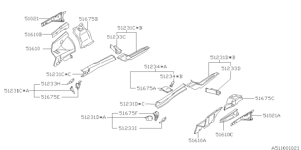 Diagram WHEEL APRON for your Subaru Crosstrek  