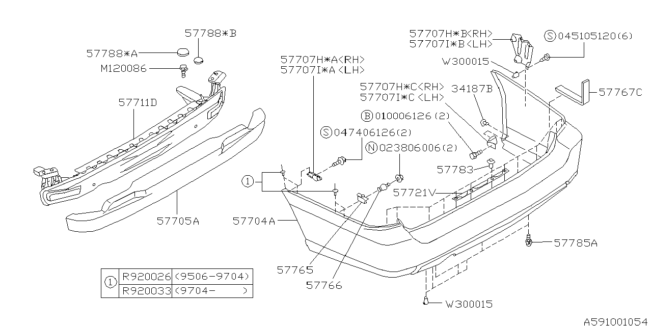 REAR BUMPER Diagram