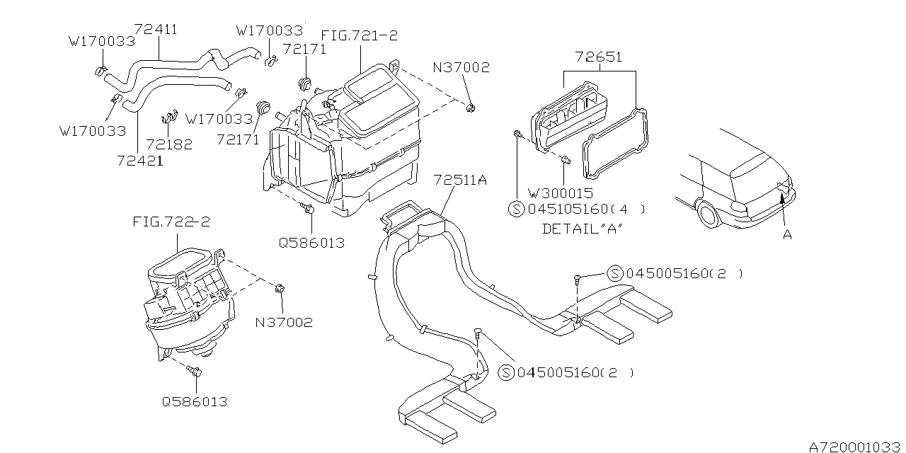 Diagram HEATER SYSTEM for your Subaru Legacy  