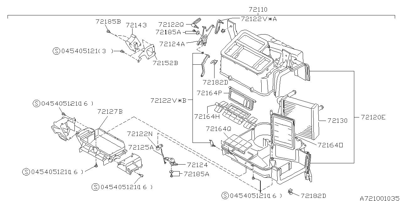 Diagram HEATER UNIT for your Subaru Legacy  