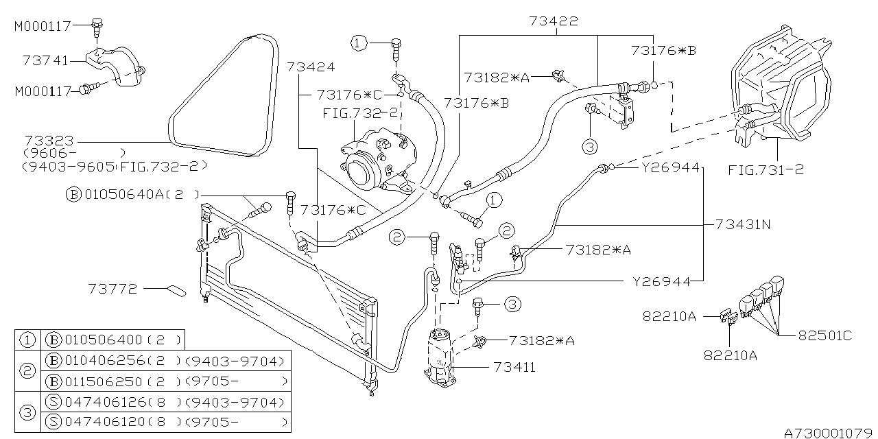 Diagram AIR CONDITIONER SYSTEM for your 2011 Subaru Forester   