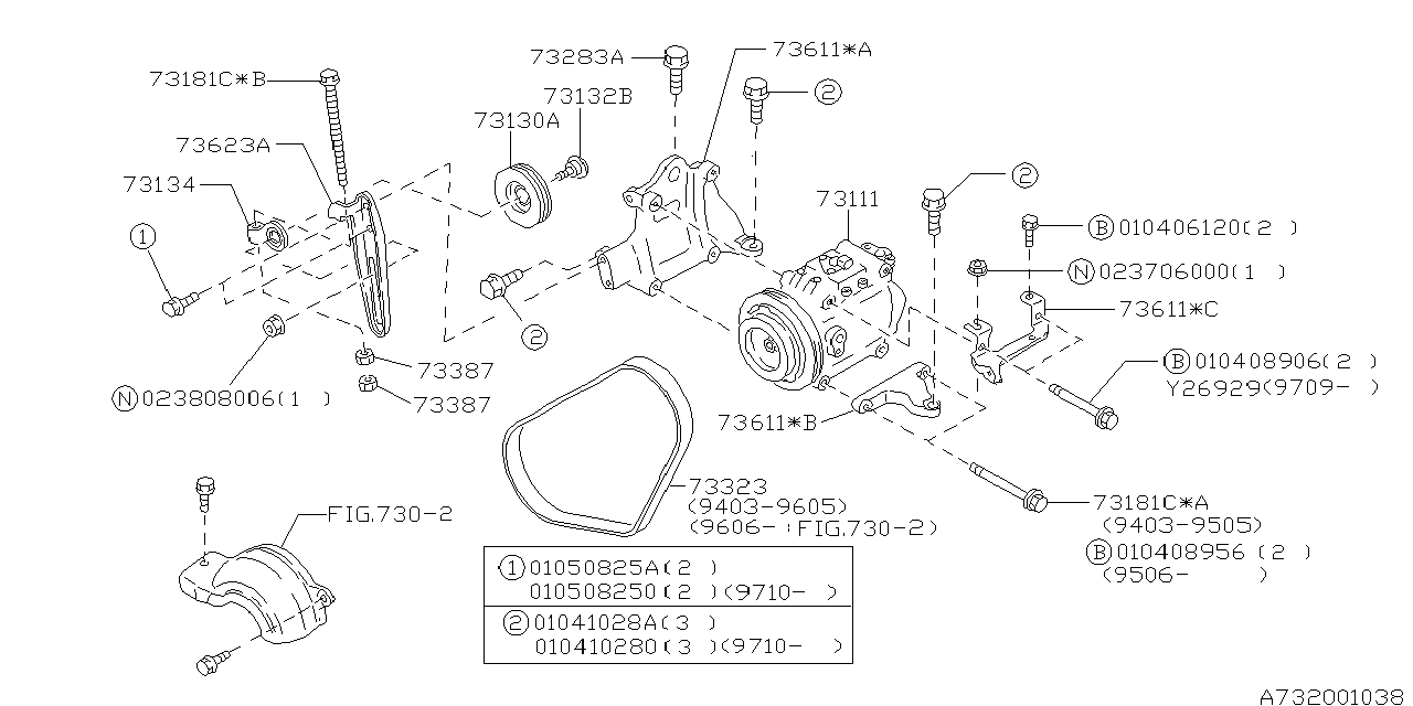 Diagram COMPRESSOR for your 2012 Subaru STI   