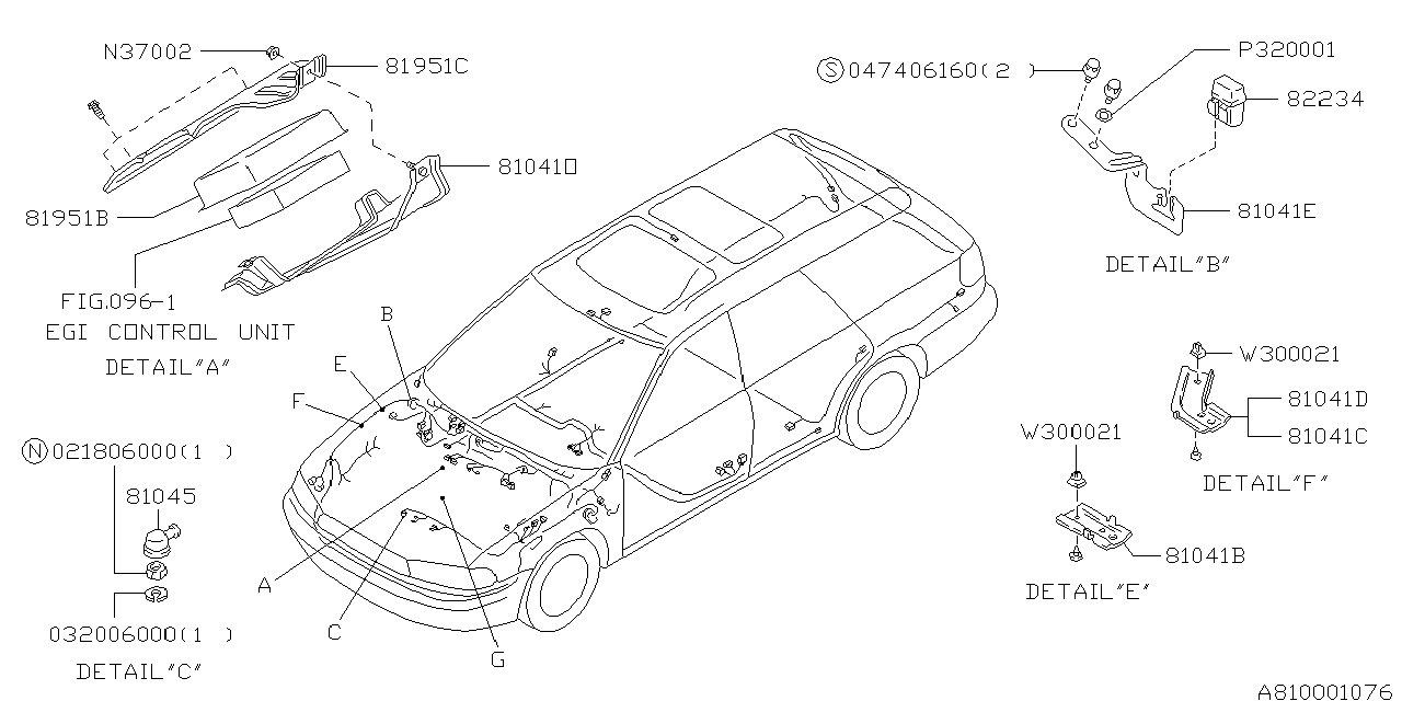 Diagram WIRING HARNESS (MAIN) for your 2000 Subaru WRX   