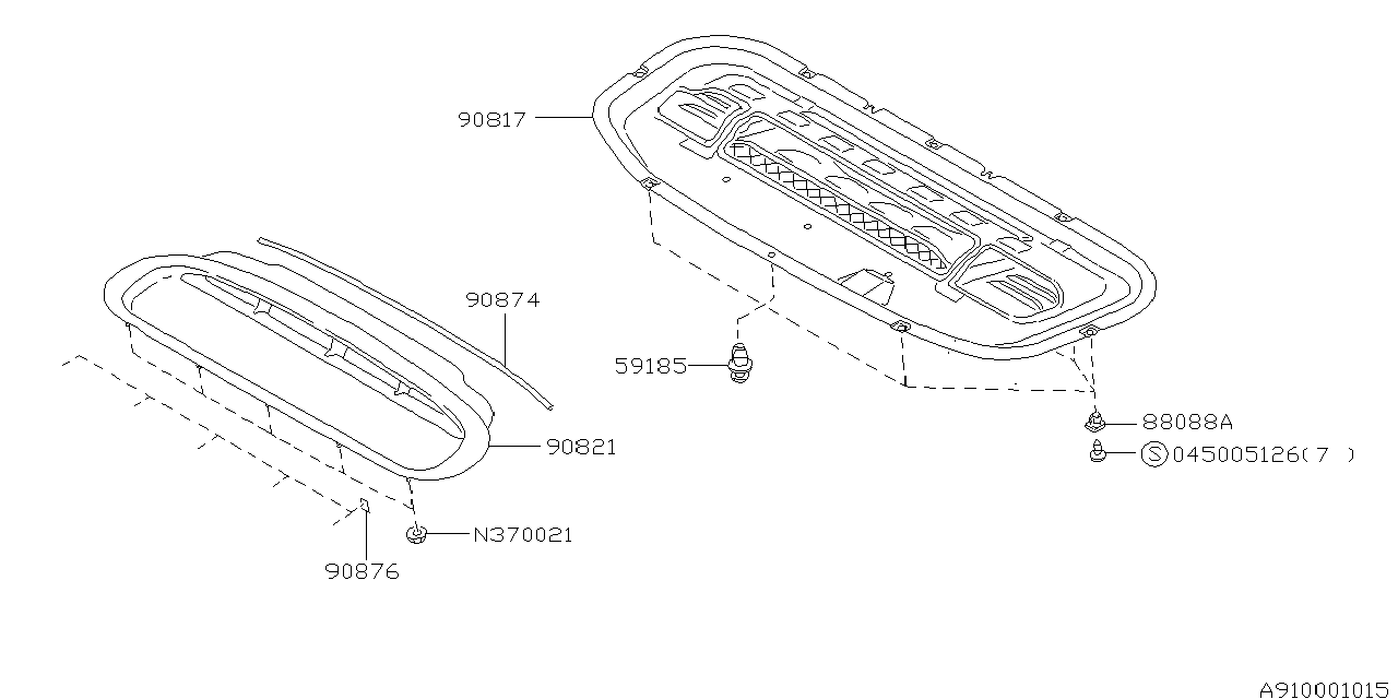 GRILLE & DUCT Diagram