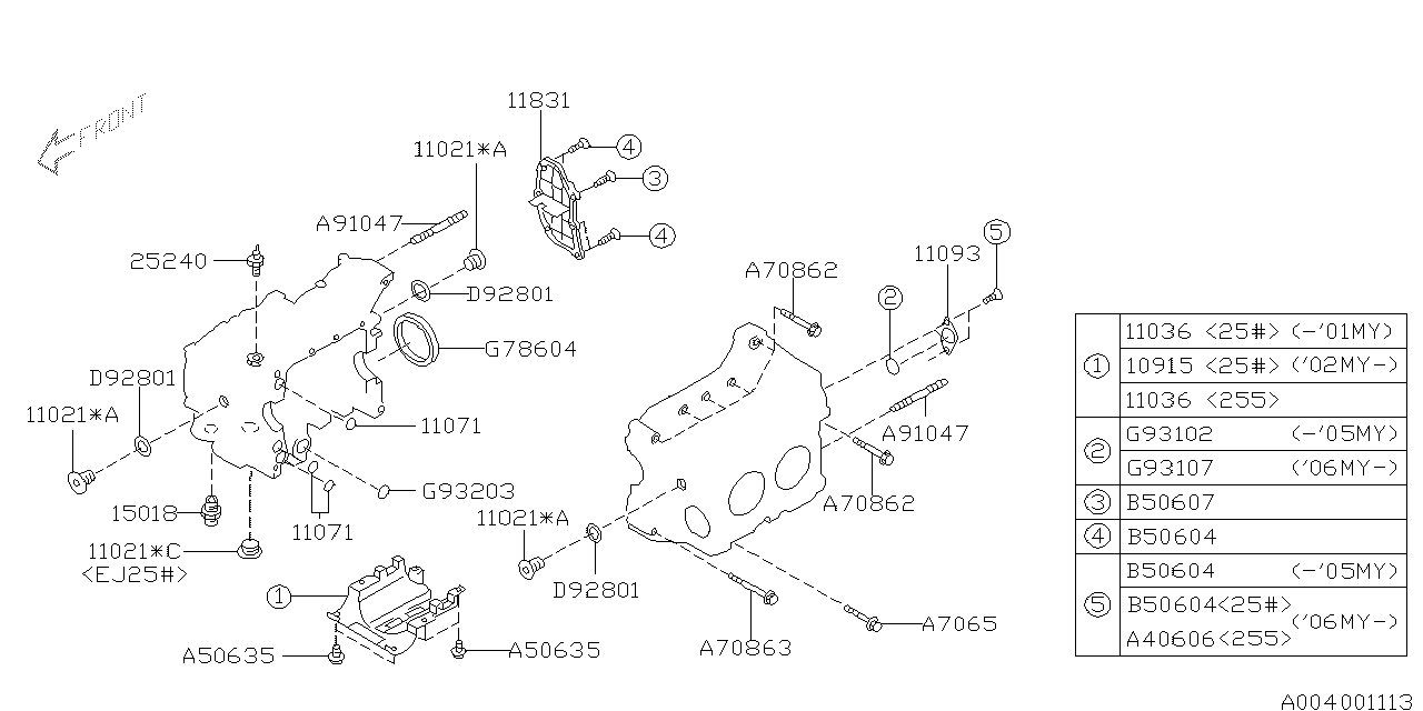 Diagram CYLINDER BLOCK for your 2015 Subaru WRX  Base 