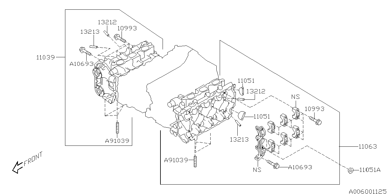 Diagram CYLINDER HEAD for your Subaru