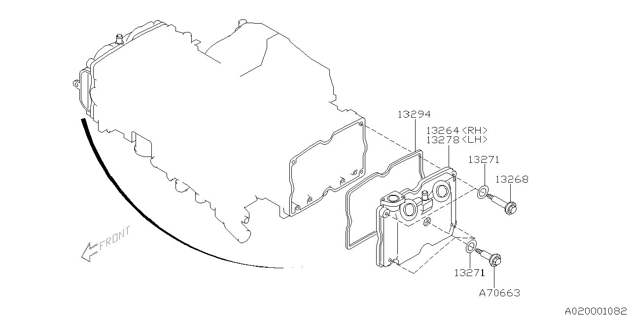 Diagram ROCKER COVER for your 2017 Subaru BRZ 2.0L 6MT HIGH 