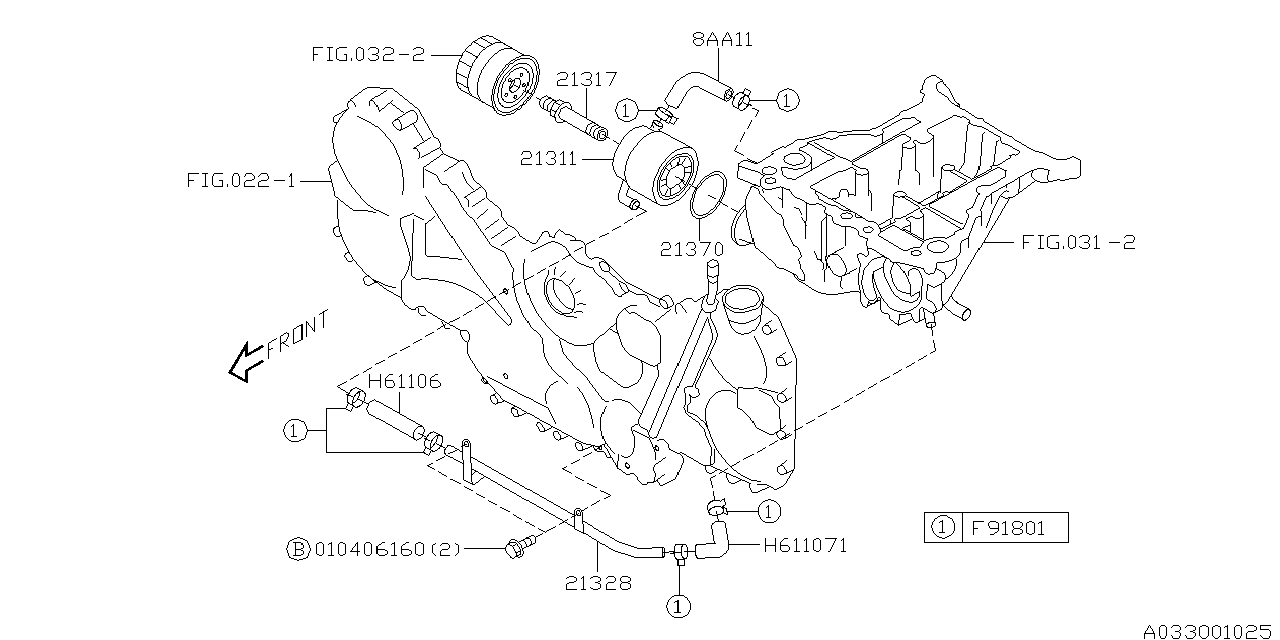 Diagram OIL COOLER (ENGINE) for your 2020 Subaru WRX   