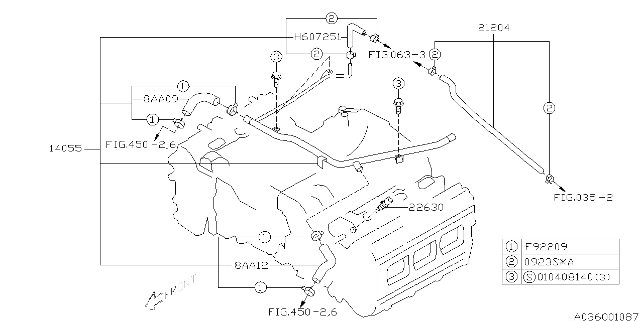 Diagram WATER PIPE (1) for your 2016 Subaru Crosstrek   