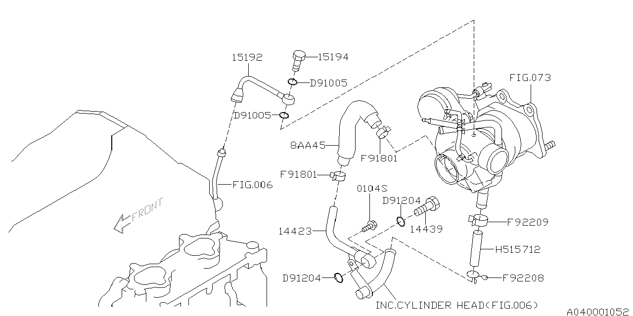 Diagram TURBO CHARGER for your 2018 Subaru BRZ   