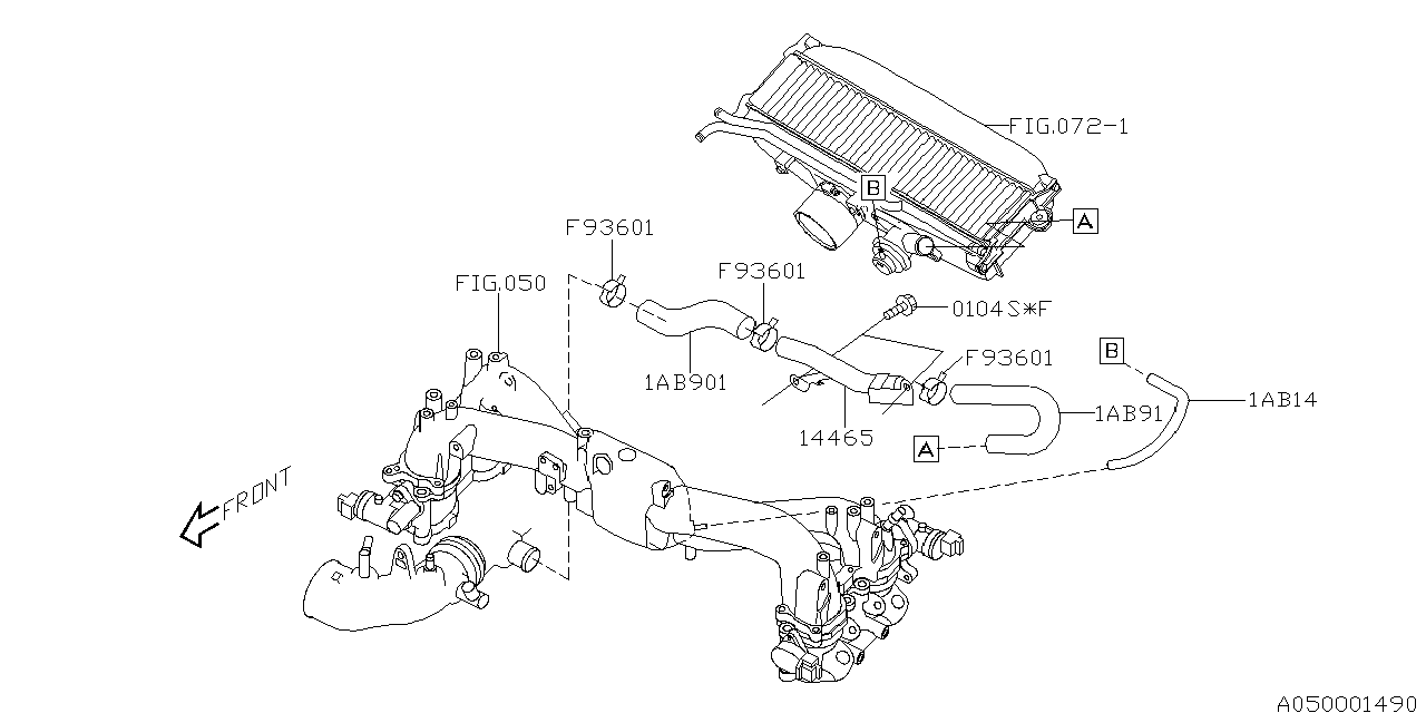 Diagram INTAKE MANIFOLD for your 2018 Subaru Impreza   