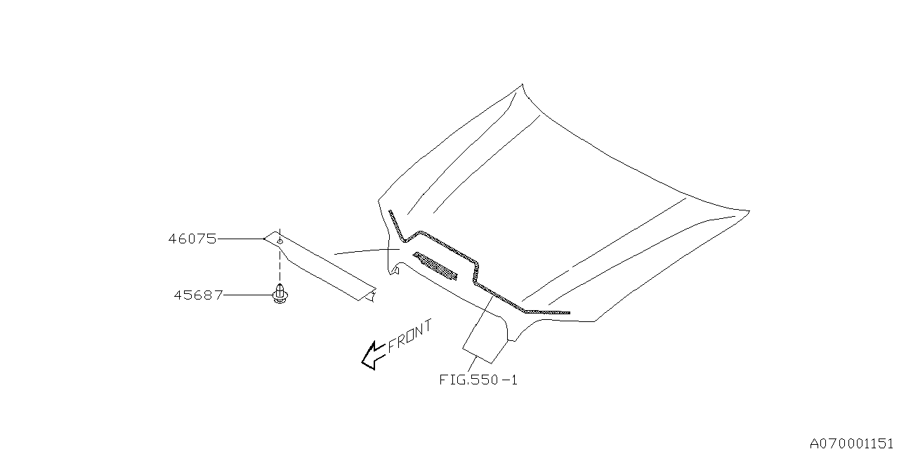 Diagram AIR CLEANER & ELEMENT for your 2025 Subaru Forester   