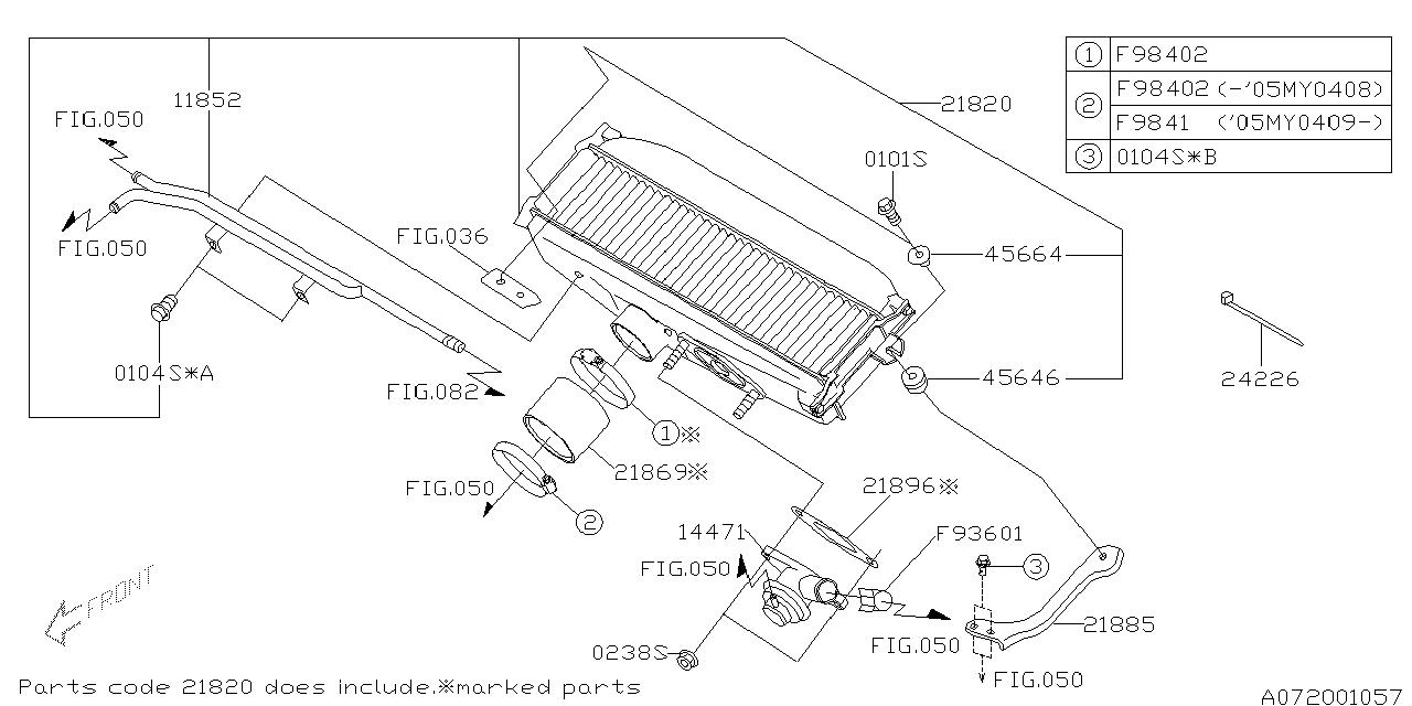 Diagram INTER COOLER for your 2011 Subaru Forester   