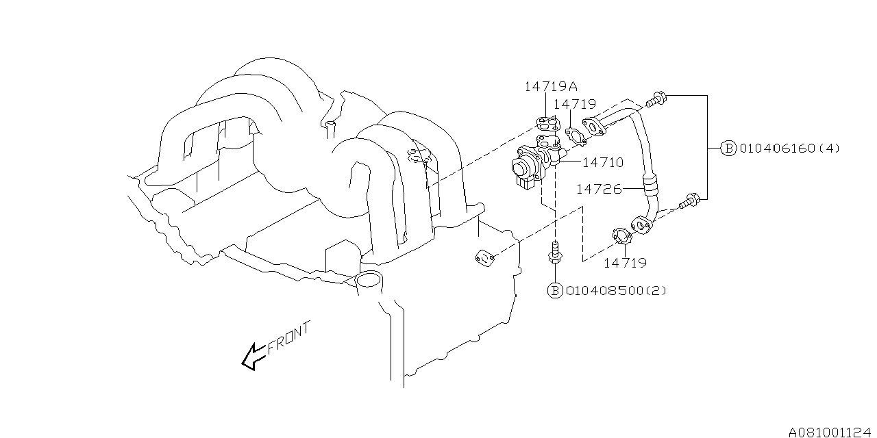 Diagram EMISSION CONTROL (EGR) for your 2023 Subaru WRX   