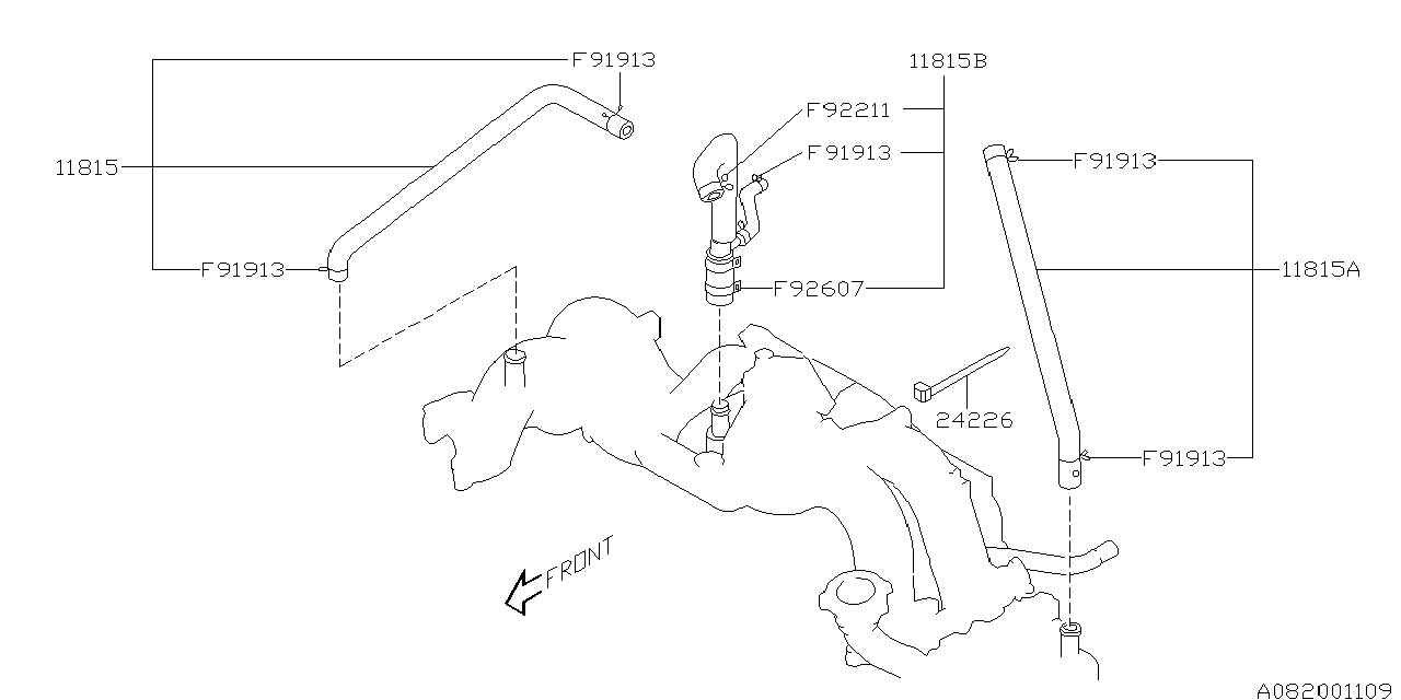 Diagram EMISSION CONTROL (PCV) for your Subaru Legacy  