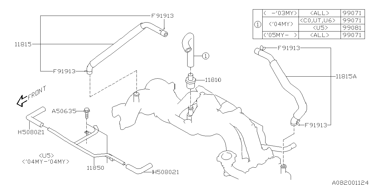 Diagram EMISSION CONTROL (PCV) for your 2014 Subaru BRZ  HIGH 