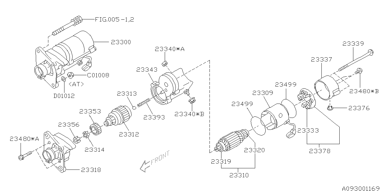 Diagram STARTER for your 2009 Subaru WRX SS SEDAN  