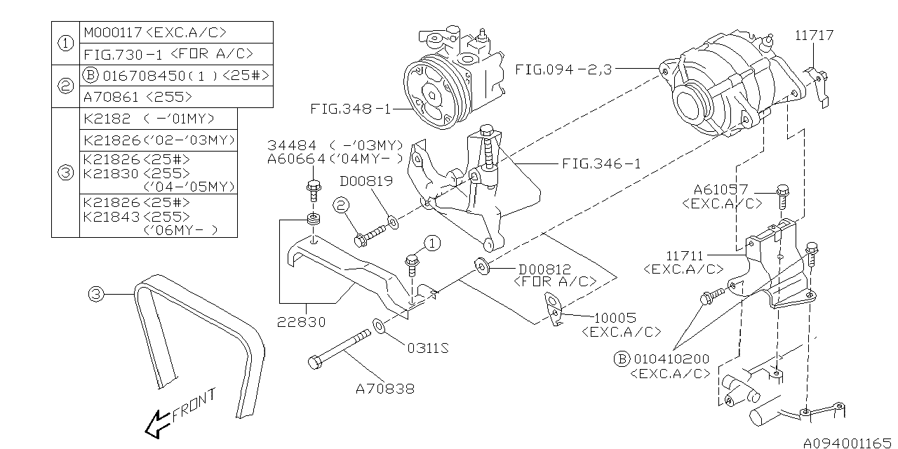 Diagram ALTERNATOR for your 2013 Subaru Impreza 2.0L CVT Premium Plus Sedan 