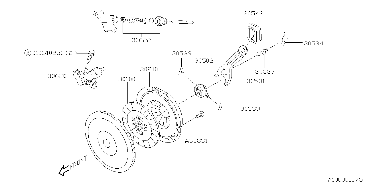 Diagram MT, CLUTCH for your Subaru