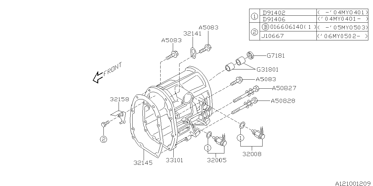 Diagram MT, TRANSFER & EXTENSION for your 2018 Subaru Impreza  PREMIUM w/EyeSight WAGON 