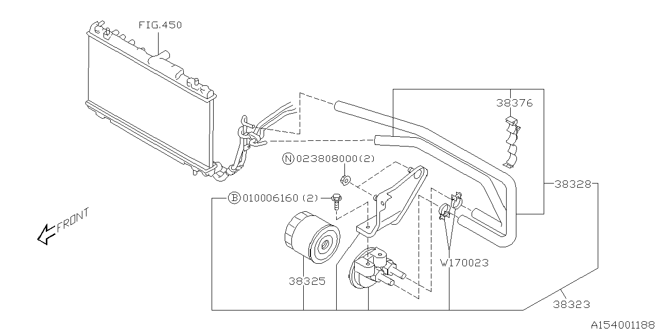 Diagram AT, TRANSMISSION CASE for your 2003 Subaru STI   