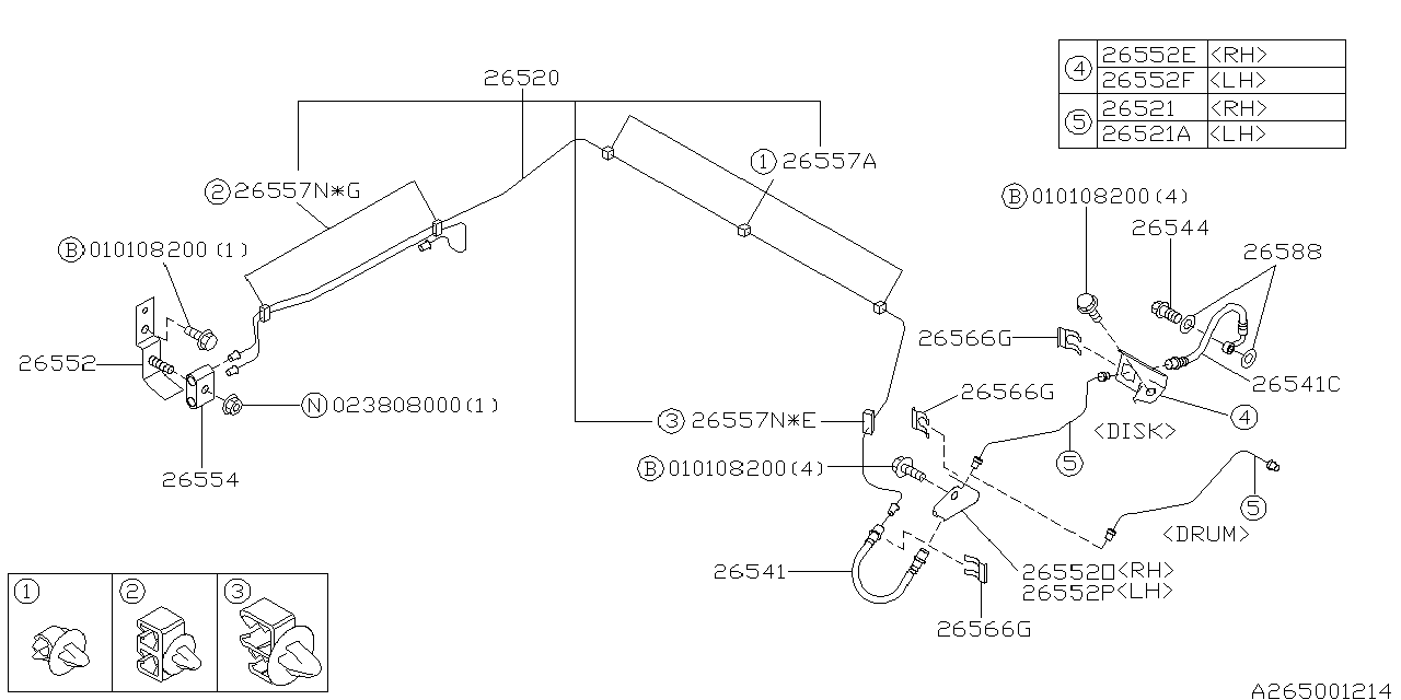 Diagram BRAKE PIPING for your 2005 Subaru Impreza   