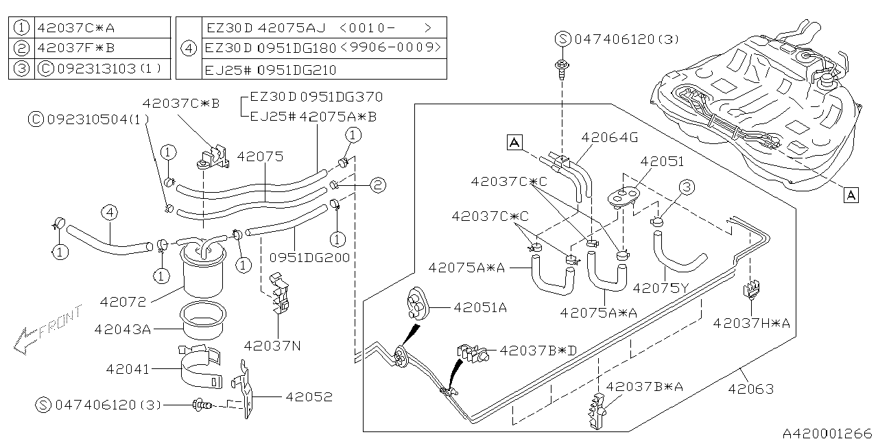 Diagram FUEL PIPING for your 2024 Subaru Impreza   