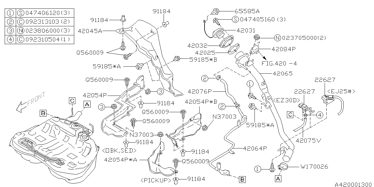 Diagram FUEL PIPING for your 2002 Subaru STI   