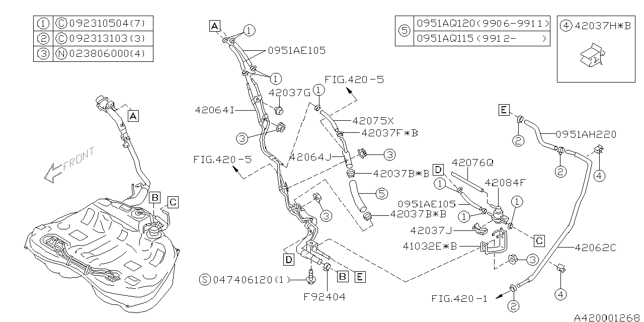 Diagram FUEL PIPING for your 2002 Subaru STI   