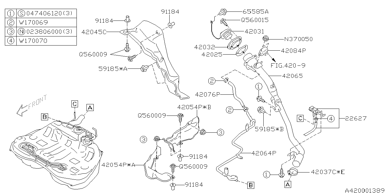 Diagram FUEL PIPING for your 2006 Subaru Impreza   