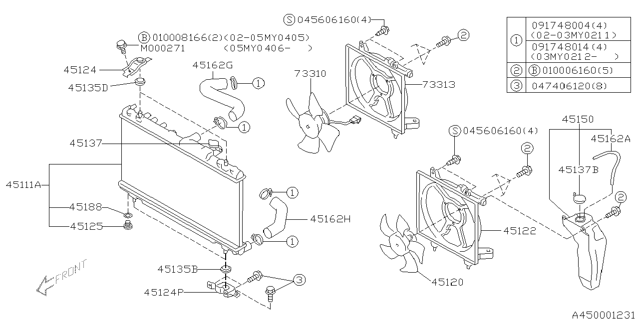 Diagram ENGINE COOLING for your 2009 Subaru WRX   