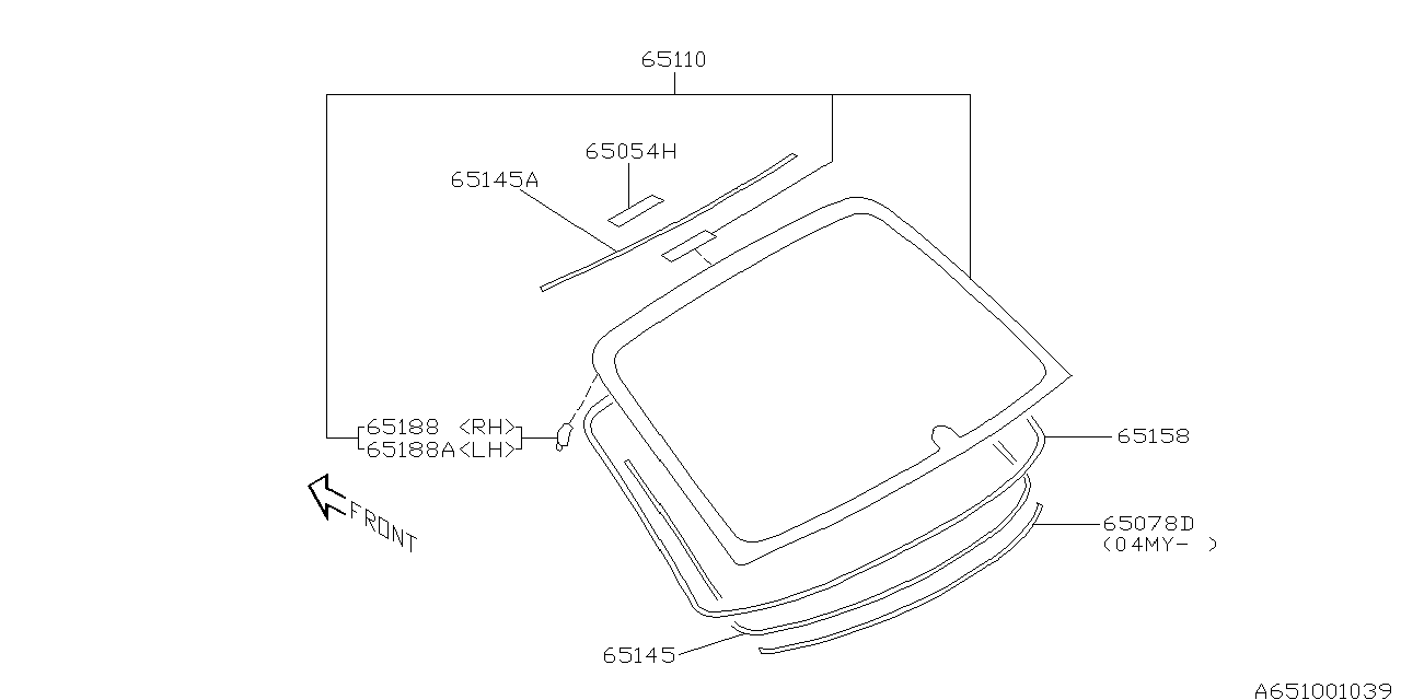 REAR WINDOW Diagram