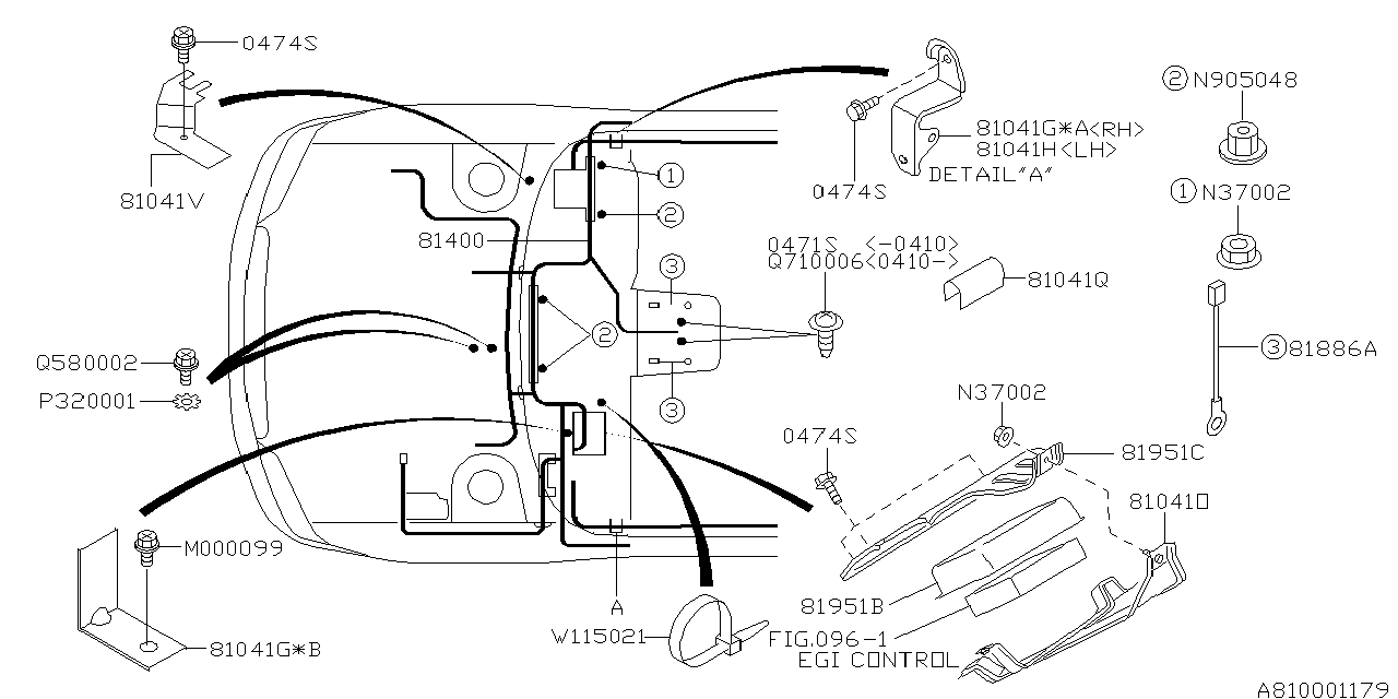 Diagram WIRING HARNESS (MAIN) for your 2004 Subaru Outback  FLAT6-S WAGON 