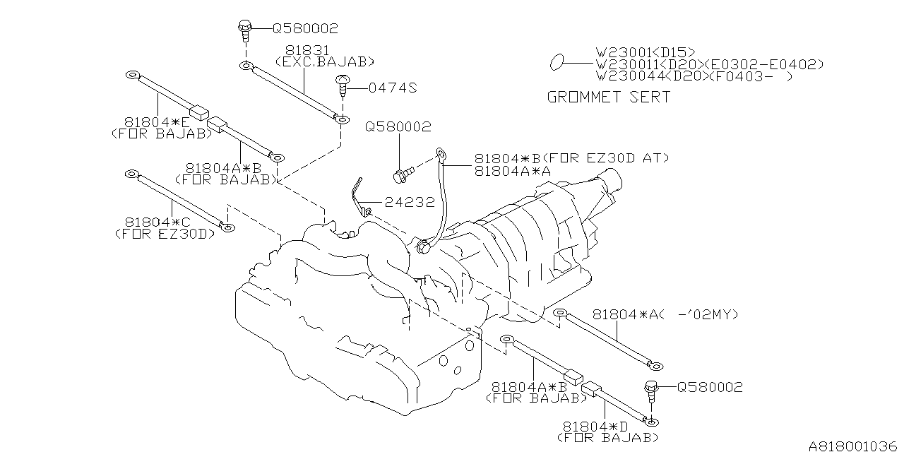 Diagram CORD (ANOTHER) for your 2024 Subaru WRX   