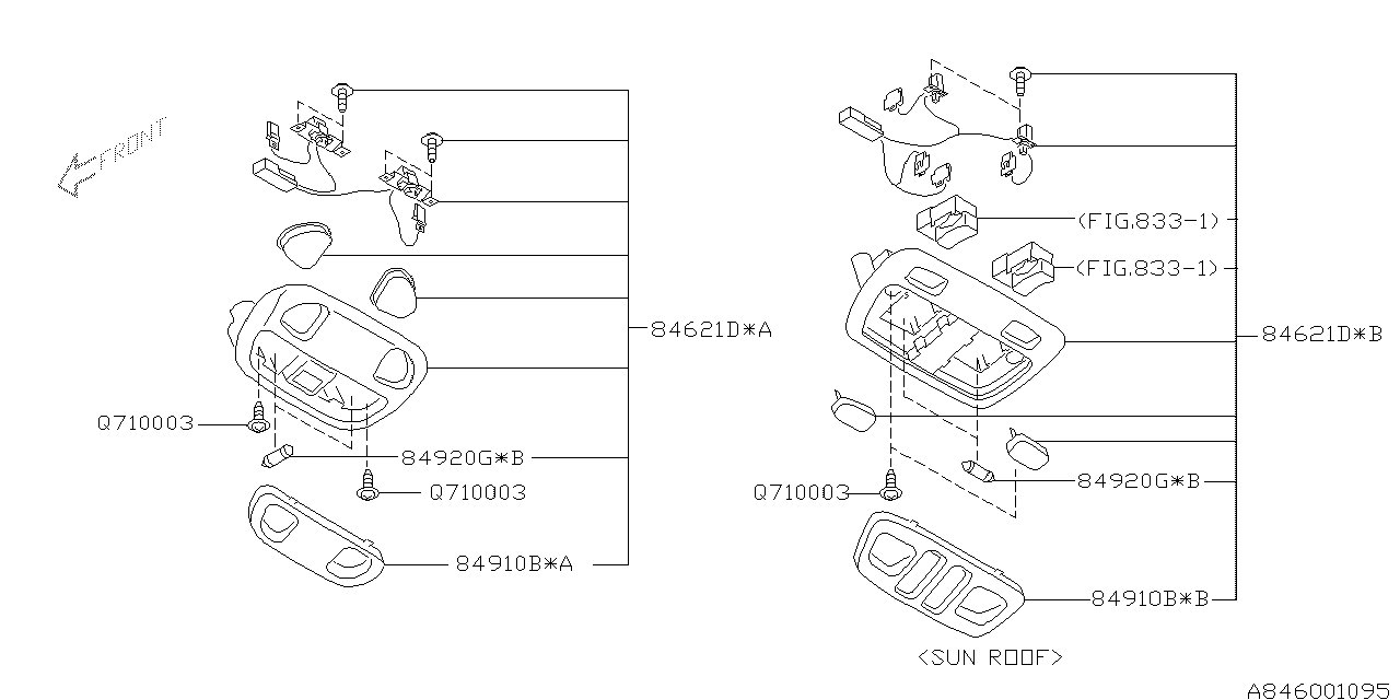 Diagram LAMP (ROOM) for your 2005 Subaru Impreza   