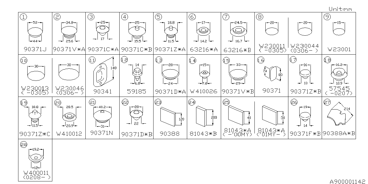 Diagram PLUG for your 2004 Subaru Legacy  L-S SEDAN 