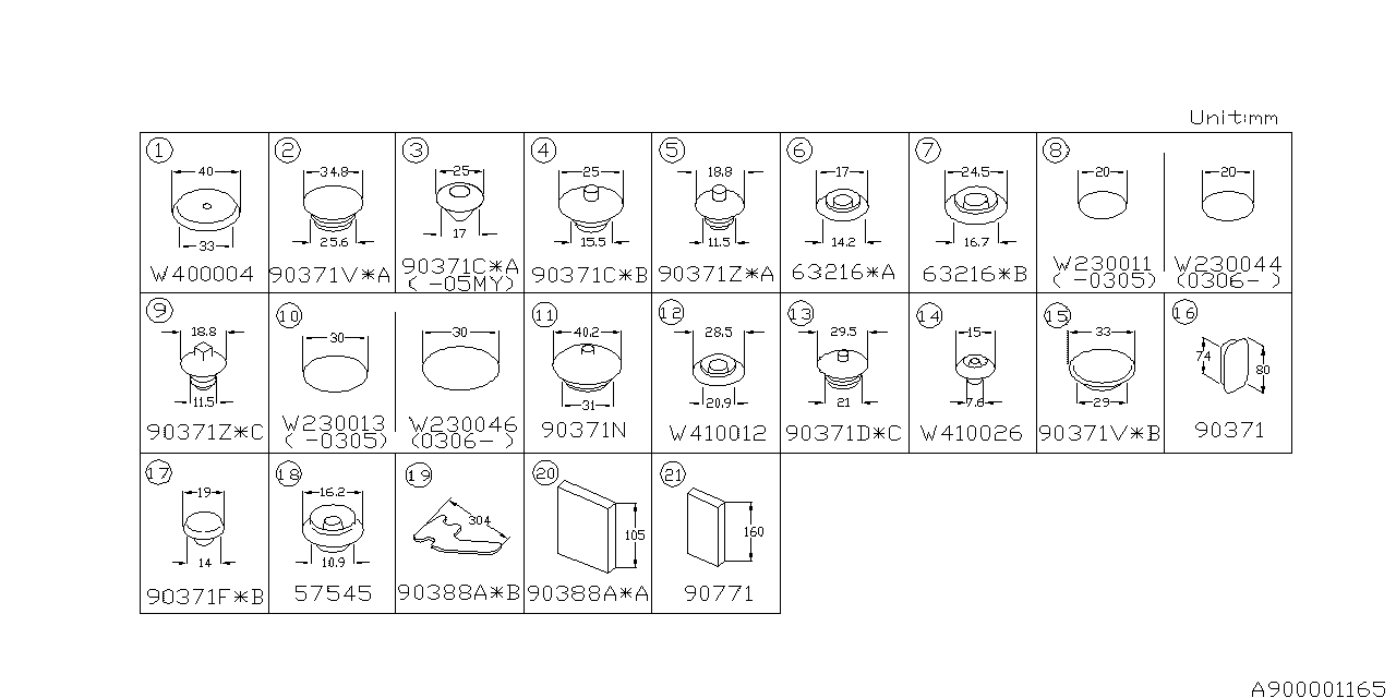 Diagram PLUG for your 2020 Subaru Ascent   