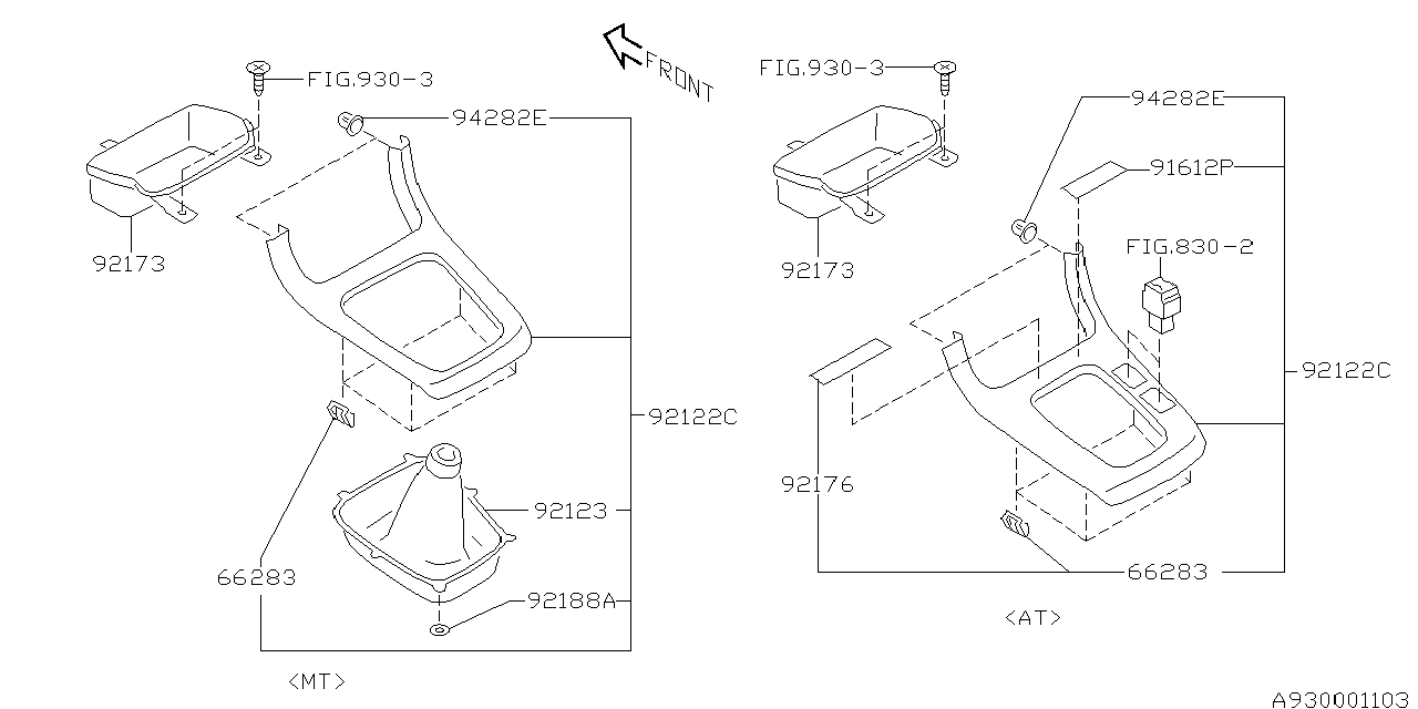 Diagram CONSOLE BOX for your 2023 Subaru Crosstrek   