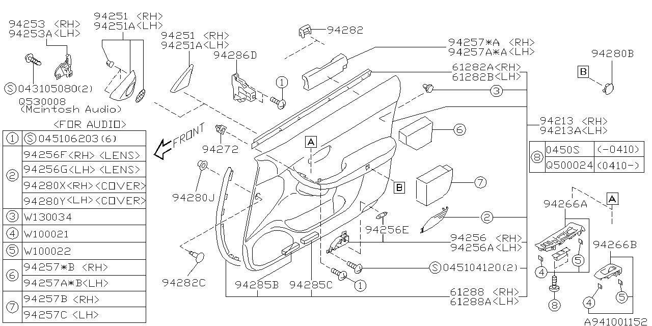 DOOR TRIM Diagram